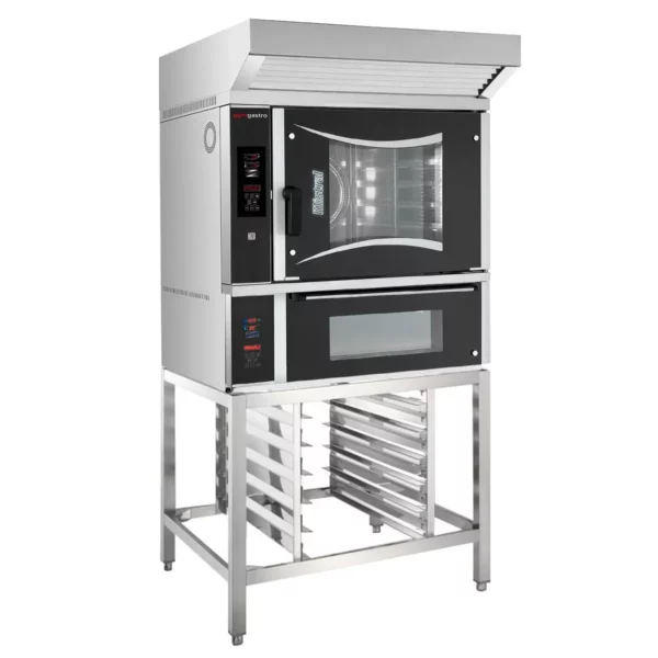 Pekárenská elektrická horkovzdušná trouba - digitální - 6x EN 60x40 - včetně pece na pizzu a základního rámu - Image 2
