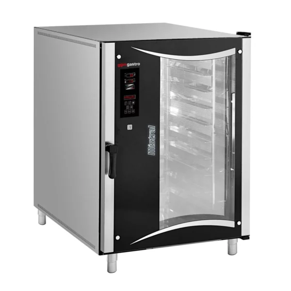 Pekařský kombinovaný konvektomat - Digitální - 10x EN 80x40 - včetně digestoře a kysací skříňky - Image 4
