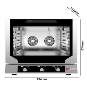 Horkovzdušná trouba COMPACT - manuální - 4x GN 1/1 nebo EN 60x40