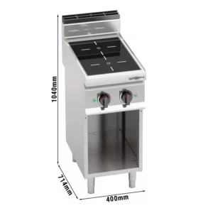 Infračervený sporák - 6,4 kW - 2 plotny
