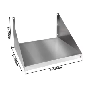 Nerezový držák mikrovlnné trouby - 530 mm