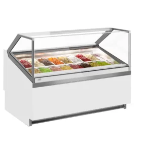 Zmrzlinový pult - Břečťan - 1560mm - s LED osvětlením - pro 16x 5l nádobu