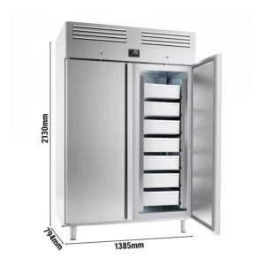 Chladnička na ryby PREMIUM PLUS - EN 60x40 -1240 litrů - se 2 dveřmi