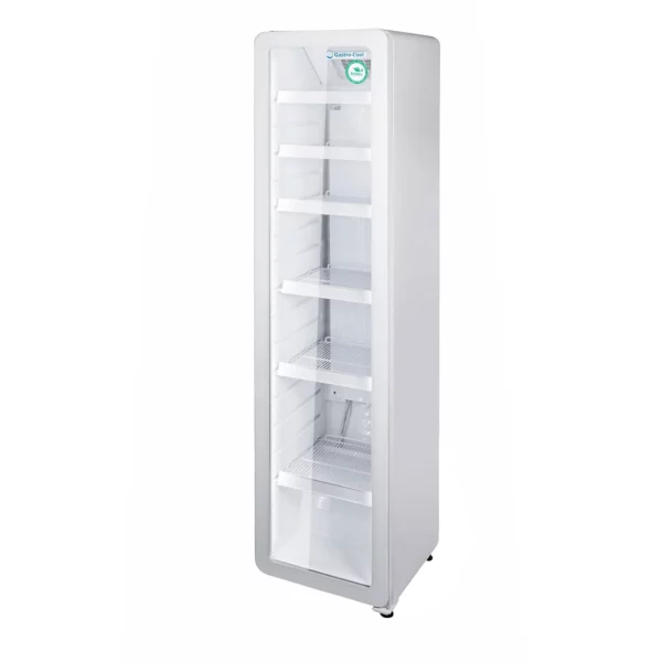 GASTRO COOL | Chladnička se skleněnými dveřmi - 220 litrů - úzká - 1 skleněné dveře - bílá - Image 5