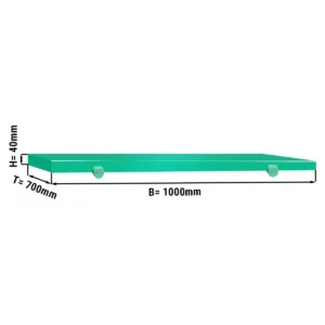 Krájecí deska na řeznický stůl - 1000x700mm - Zelená