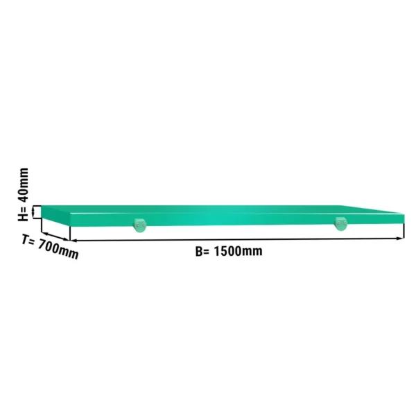 Krájecí deska na řeznický stůl - 1500x700mm - Zelená