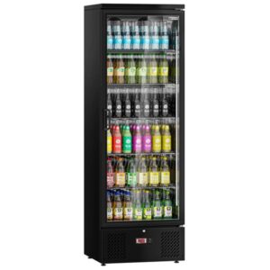 Chladnička na nápoje - 300 litrů - vnitřek z nerezové oceli - 1 skleněná dvířka