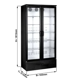 Chladnička na nápoje - 500 litrů - 2 skleněné dveře