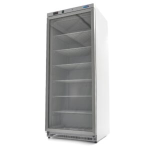 Mraznička - 600L - Bílá - se skleněnými dveřmi