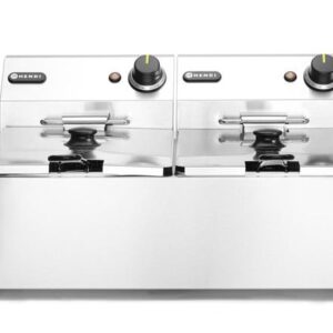 Fritéza Kitchen Line - 2x 6L, HENDI, Kitchen Line, 12L, 230V/6600W, 550x430x(H)305mm