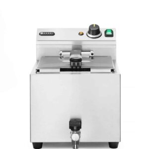 Profi Line Hloubková Fritéza XL s vypouštěcím kohoutkem, manuální, 10 l, 400 V, HENDI, Profi Line, 10L, 400V/6600W, 300x680x(H)420mm