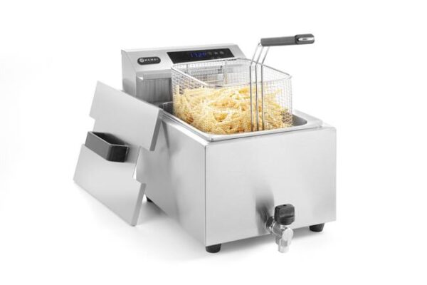 Fritéza s digitálním ovládacím panelem Profi Line s výpustným ventilem – 8 l, HENDI, Profi Line, 8L, 230V/3500W, 305x515x(H)345mm - Image 2