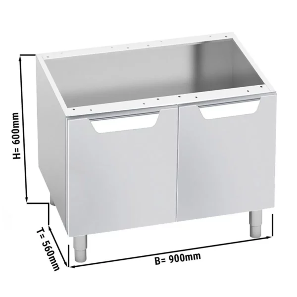 Spodní konstrukce - 900 mm - 2 dveře - sklopné vpravo a vlevo