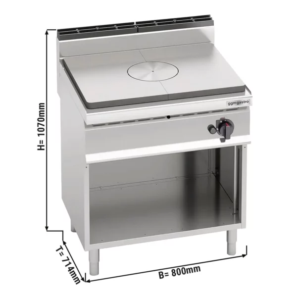 Plynový sporák s varnou deskou - 10 kW - Image 6