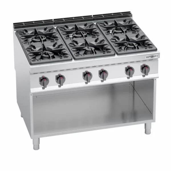 Plynový sporák - 53,5 kW - 6 hořáků - Image 6