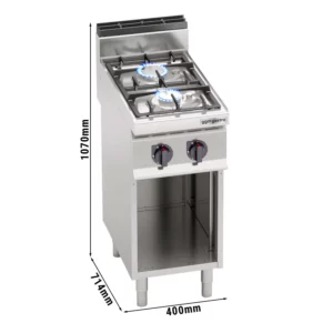Plynový sporák s podstavcem - 9,5 kW - 2 hořáky