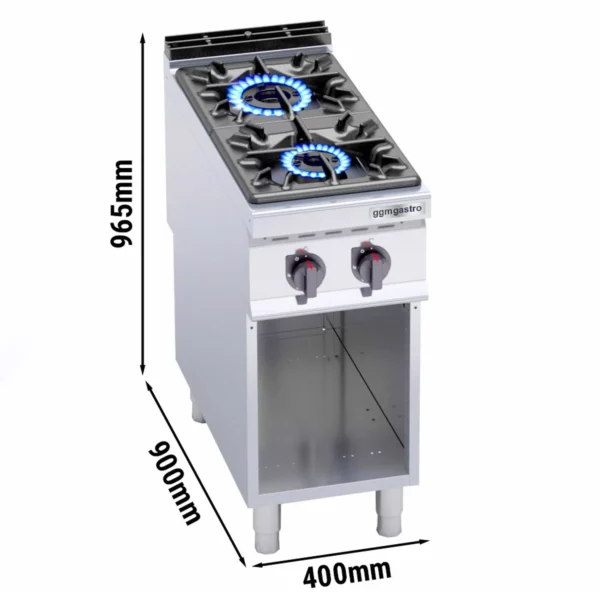 Plynový sporák - 19 kW - 2 hořáky - Image 5