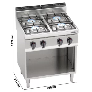 Plynový sporák - 21,5 kW - 4 hořáky