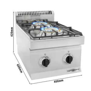 Plynový sporák - 7 kW - 2 hořáky