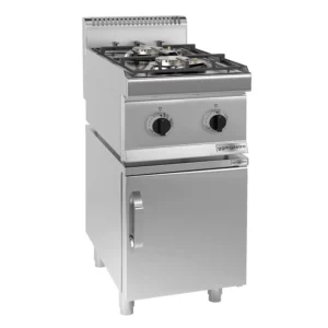 Plynový sporák - 7 kW - 2 hořáky - včetně podstavce s 1 dvířky