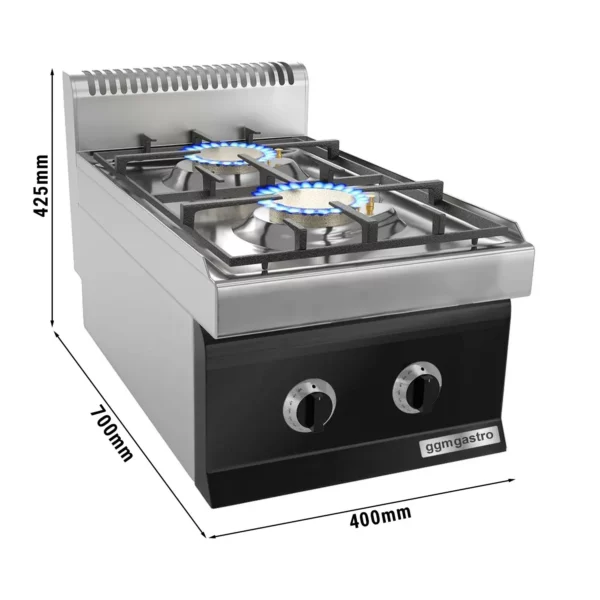 Plynový sporák - 10 kW - 2 hořáky - Image 5