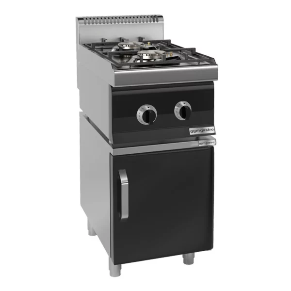 Plynový sporák - 10 kW - 2 hořáky - včetně podstavce s 1 dvířky - Image 3