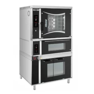 Pekárenská plynová horkovzdušná trouba - digitální - 6x EN 60x40 - včetně pecí na pizzu a kynutí