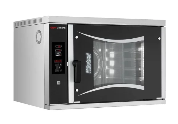 Pekárenská plynová horkovzdušná trouba - 6x EN 60x40 - včetně pece na pizzu, digestoře a základního rámu - Image 6