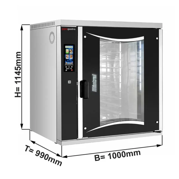 Pekařský plynový konvektomat - Touch - 10x EN 60x40