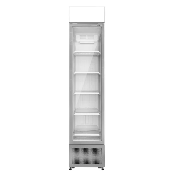 Chladnička na nápoje - 145 litrů - bezrámové provedení - 1 skleněná dvířka a reklamní stojan - Image 6