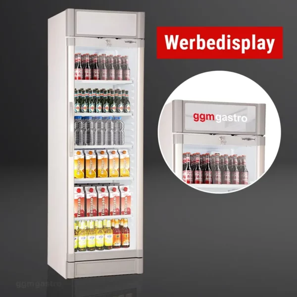 Chladnička na nápoje - 347 litrů - 1 skleněné dveře a reklamní displej - Image 4