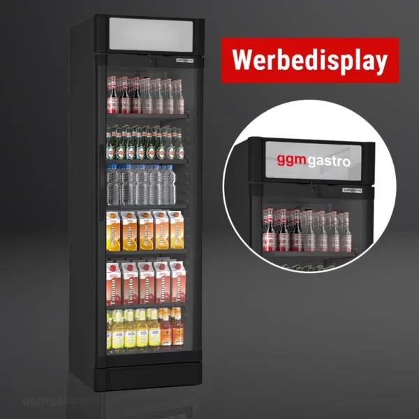 Chladnička na nápoje - 347 litrů - 1 skleněné dveře a reklamní displej - Image 7