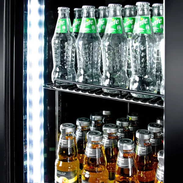 Chladnička na nápoje - 880 litrů - 2 skleněné dveře a reklamní stojan - Image 8