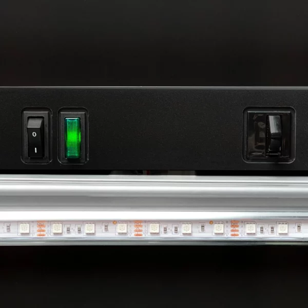 Chladnička na nápoje - 345 litrů - bezrámové provedení - 1 skleněné dveře a barevné LED světlo - Image 3