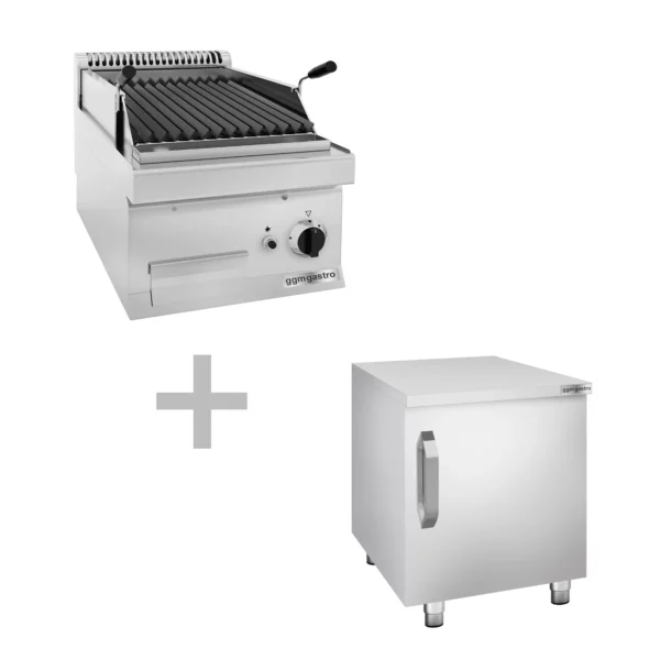 Plynový lávový gril (5,3 kW) - sklopný grilový rošt - vč. spodního dílu s 1 dveřmi - Image 6