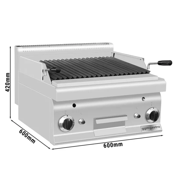 Plynový lávový gril (10,6 kW) - sklopný grilovací rošt