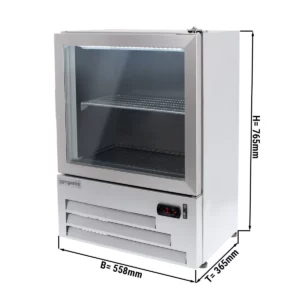 Skleněný led/mrazák - 52,5 litru - s 1 skleněnými dvířky