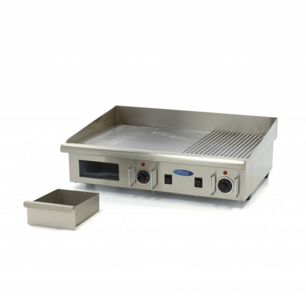 Elektrická grilovací deska – 73cm – 4,4kW – hladká/rýhovaná | MAXIMA BIG 09300080 - Image 2