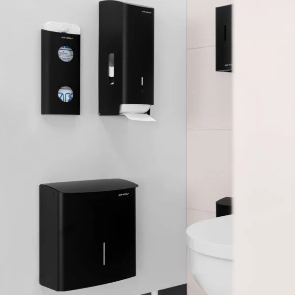 AIR WOLF | Zásobník hygienických sáčků až na 25 hygienických sáčků - matná černá nerezavějící ocel - Image 8