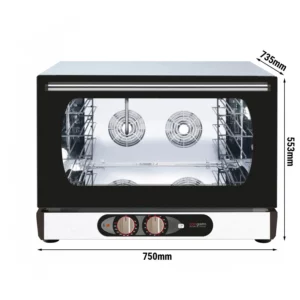 Horkovzdušná trouba COMPACT - manuální - 4x GN 1/1 nebo EN 60x40