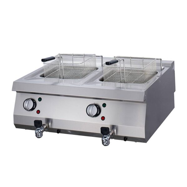 Maxima Elektrická profesionální fritéza s kohoutkem - 2 x 12 l | 09394999