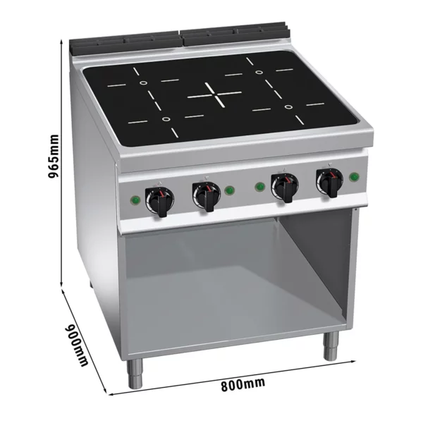 Indukční sporák - 20 kW - 4 varné desky