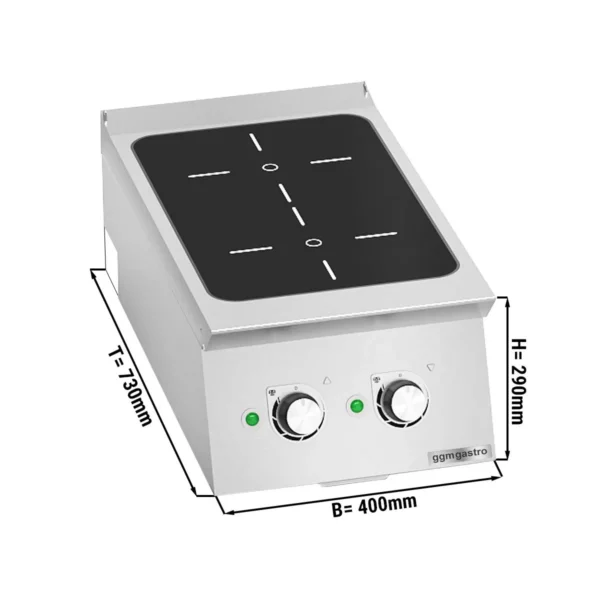 Indukční sporák - 7 kW - 2 varné desky