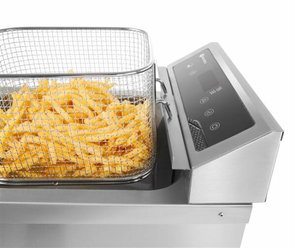 Indukční fritéza s vypouštěcím kohoutkem, 8 l, HENDI, 8L, Světle šedá, 230V/3500W, 288x619x(H)408mm - Image 9