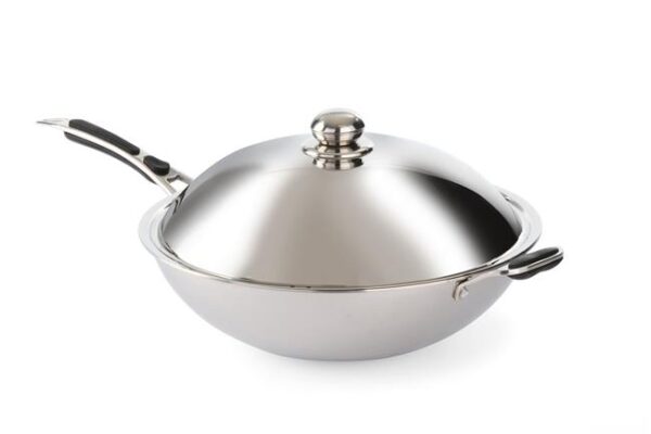 WOK pánev nerezová – ø360 mm | Hendi 239773 - Image 2