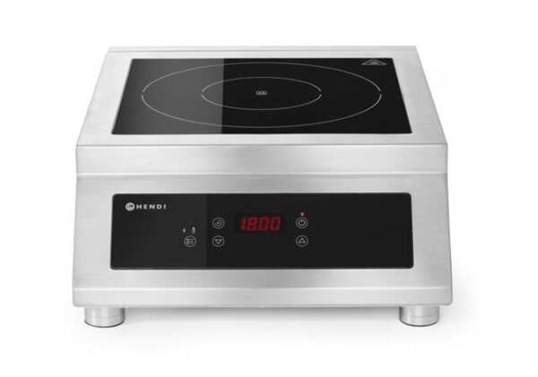 Indukčný varič model 5000 D, HENDI, Profi Line, 400V/5000W, 398x525x(H)175mm