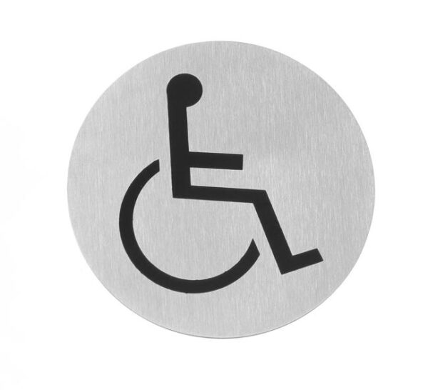 Informační tabulka na dveře, HENDI, pro invalidy, ø75mm - Image 10