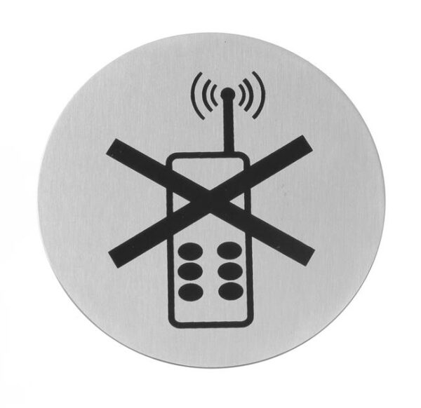 Informační tabulka na dveře, HENDI, zákaz používání mobilních telefonů, ø75mm - Image 11