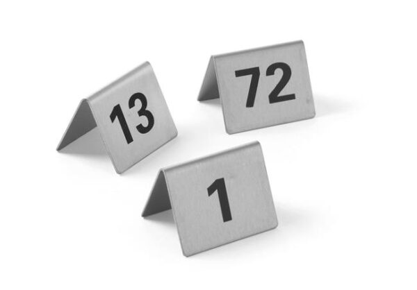 Informační tabulka s číslem, HENDI, Čísla 1-12, 50x35x(H)40mm - Image 8
