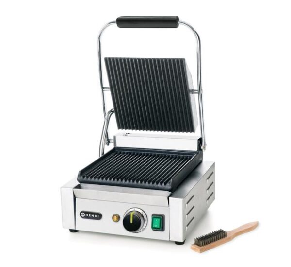 Jednoduchý kontaktní gril, HENDI, drážkovaný vrch a spodek, 230V/1800W, 310x426x(H)510mm - Image 7